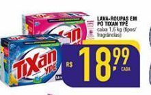 Mercantil Rodrigues Lava-roupas em pó tixan ypê caixa 1,6 kg oferta