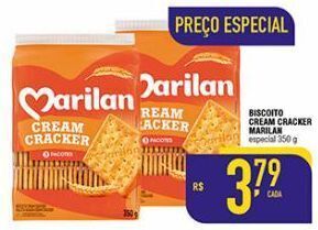 Mercantil Rodrigues Biscoito cream cracker marilan 350g oferta