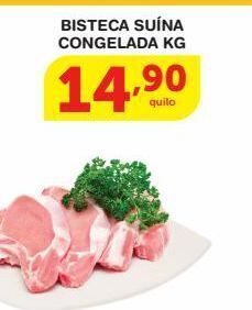 Roldão Bisteca suína congelada kg oferta