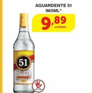 Roldão Aguardente 51 965ml* oferta