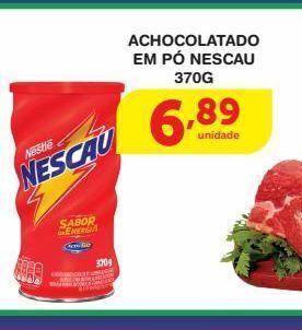 Roldão Achocolatado em pó nescau 370g oferta