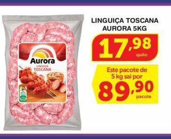 Roldão Linguiça toscana aurora 5kg oferta