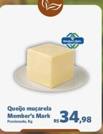 Sam's Club Queijo Muçarela Member's Mark 1kg oferta