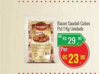 Mart Minas Bacon Saudali Cubos 1kg oferta