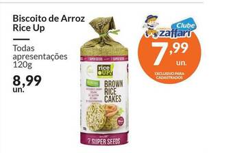 Zaffari Biscoito De Arroz Rice Up 120g oferta