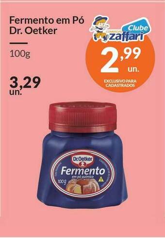 Zaffari Fermento Em Pó Dr. Oetker 100g oferta