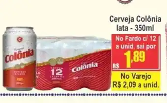 Serrano Supermercado Cerveja Colônia lata 350ml oferta