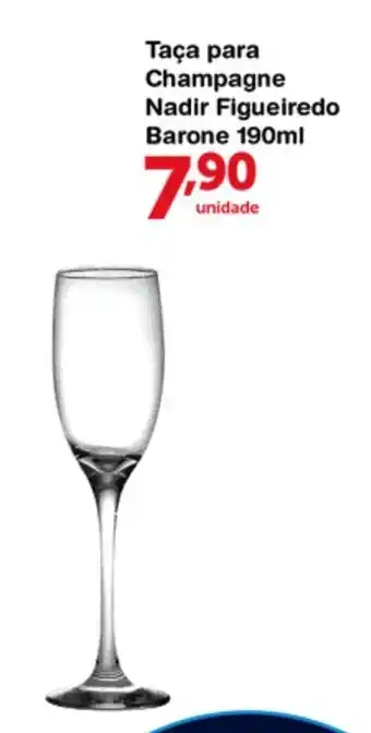 Taca para Champagne Nadir Figueiredo Barone 190ml
