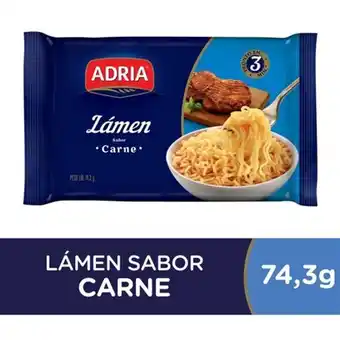 Macarrão instantâneo sabor carne adria 74,3g