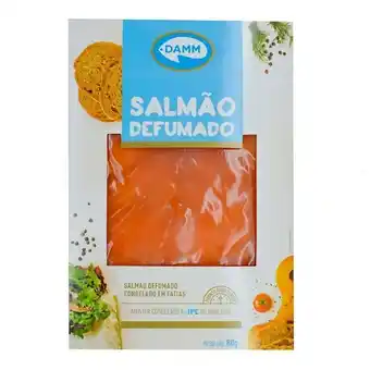 Salmão defumado fatiado damm 80g