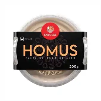 Hortifruti Homus pasta grão de bico baba sol 200g oferta