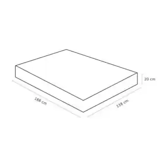 Pão de Açúcar Colchão light d45 casal (138x188x20) - espuma d45 pró aditivada de alta performance ortobom oferta