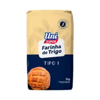 Supermercados Pague Menos Farinha de trigo uni sabor tipo 1 1kg oferta