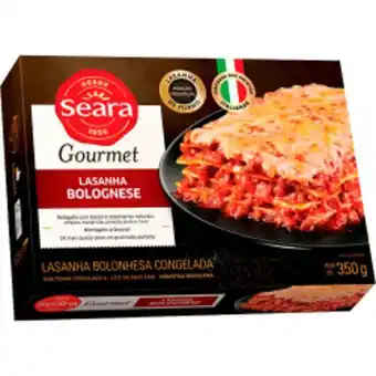 Enxuto Lasanha bolognese gourmet seara 350g oferta