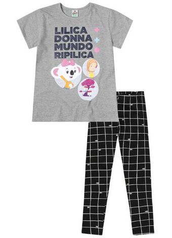 Posthaus Lilica ripilica - conjunto cinza menina oferta
