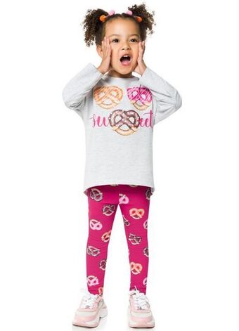 Posthaus Kyly - conjunto infantil feminino mescla oferta