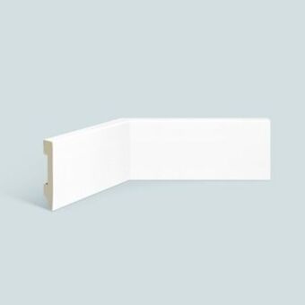 Leroy Merlin Rodapé de poliestireno espaçofloor 10cm liso branco 100mm x 15mm x 2200mm oferta