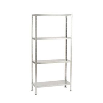 Leroy Merlin Estante aço prata com 4 prateleiras 1,45mx72,5cmx30cm oferta