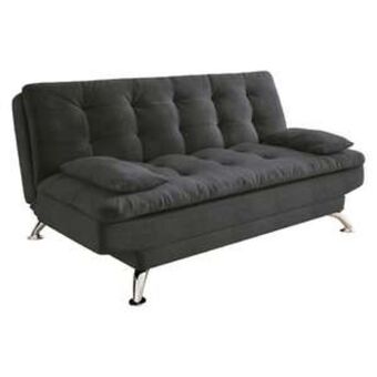 Leroy Merlin Sofá-cama 3 lugares casal premium suede cinza oferta
