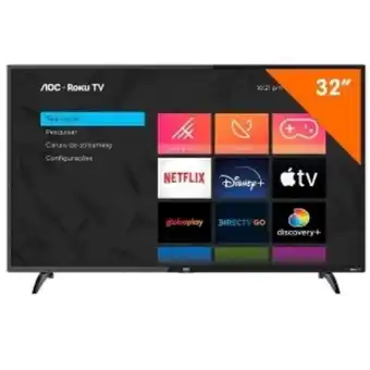 Smart tv aoc 32" hd led, hdmi, usb, 32s5195/78g, wi-fi integrado