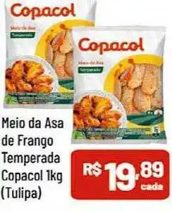 Supermercados Goes Meio da asa de frango temperada copacol tulipa oferta