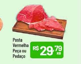 Supermercados Goes Posta vermelha peça ou pedaço oferta