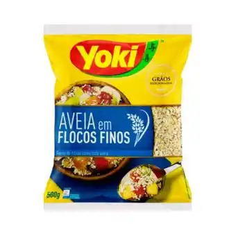 Brasão Supermercados Aveia em flocos finos yoki 500g oferta