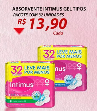 Assaí Atacadista Absorvente Intimus Gel Tipos 32unidades oferta