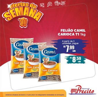 Supermercado Precito Feijão Camil Carioca T1 1kg oferta