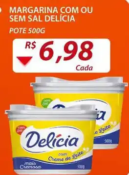 Assaí Atacadista Margarina com ou sem Sal Delicia 500g oferta