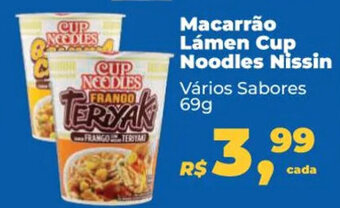 Mix Mateus Macarrão Lámen Cup Noodles Nissin 69g oferta
