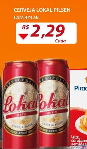 Cerveja Lokal Pilsen lata 473ml
