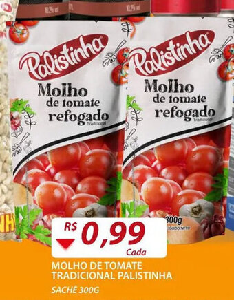 Molho de Tomate Tradicional Palistinha 300g