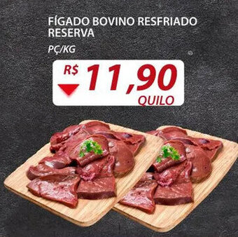 Assaí Atacadista Figado Bovino Resfriado Reserva 1kg oferta