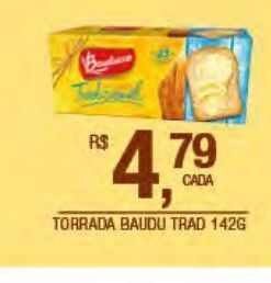 Torrada bauducco tradicional 142g