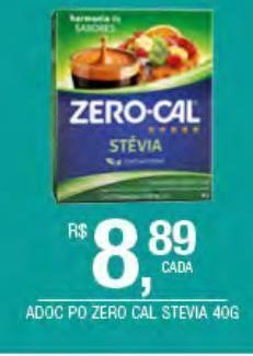 DB Supermercados Adoçante zero cal stevia 40g oferta