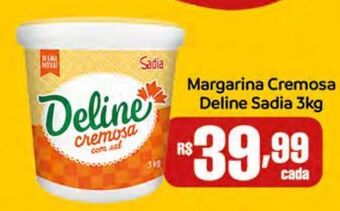 DB Supermercados Margarina cremosa deline sadia 3kg oferta