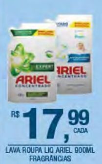 DB Supermercados Lava roupa líquido ariel 900ml oferta