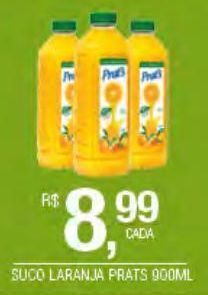 Suco de laranja prat's 900ml