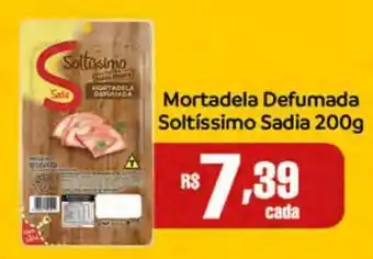 DB Supermercados Mortadela defumada soltíssimo sadia 200g oferta