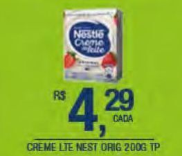 DB Supermercados Creme de leite nestlé tp 200g oferta
