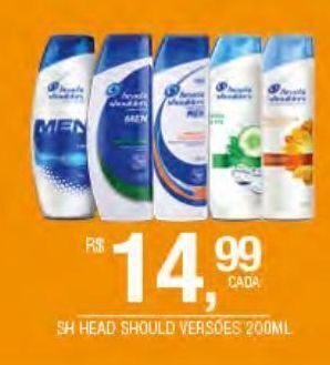 DB Supermercados Shampoo head&shoulders 200ml oferta