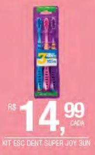 DB Supermercados Kit escova dental super joy 3un oferta