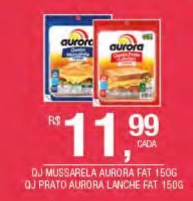 DB Supermercados Queijo mussarela aurora 150g oferta
