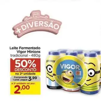 Carrefour Bairro Leite Fermentado Vigor Minions 50% De Desconto Na 2a Unidade 480g oferta