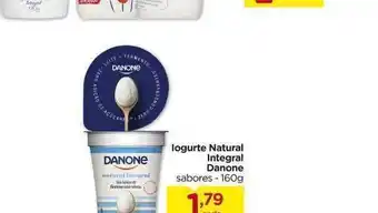 Carrefour Bairro Iogurte Natural Integral Danone 160g oferta