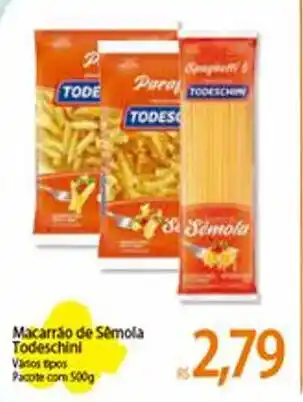 Atacadão Macarrão de Sémola Todeschini 500g oferta
