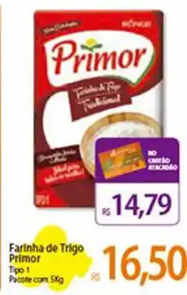 Atacadão Farinha de Trigo Primor 5kg oferta