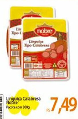 Atacadão Linguiça Calabresa Nobre 300g oferta