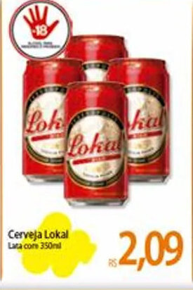 Atacadão Cerveja Lokal 350ml oferta